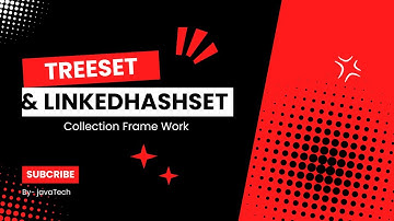 #8 LinkedHashSet and TreeSet || java Collection frame work || For Beginner