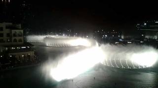 Dubai Fountain from top / Дубайский фонтан, вид сверху