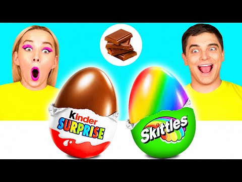 Schokolade vs Echtes Essen Challenge | Erstaunliche Hacks und Tricks von Fun Fun Challenge