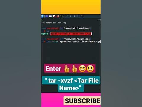 How to unzip ".tgz" file in Kali Linux? || #tar #unzip #kalilinux2023 #