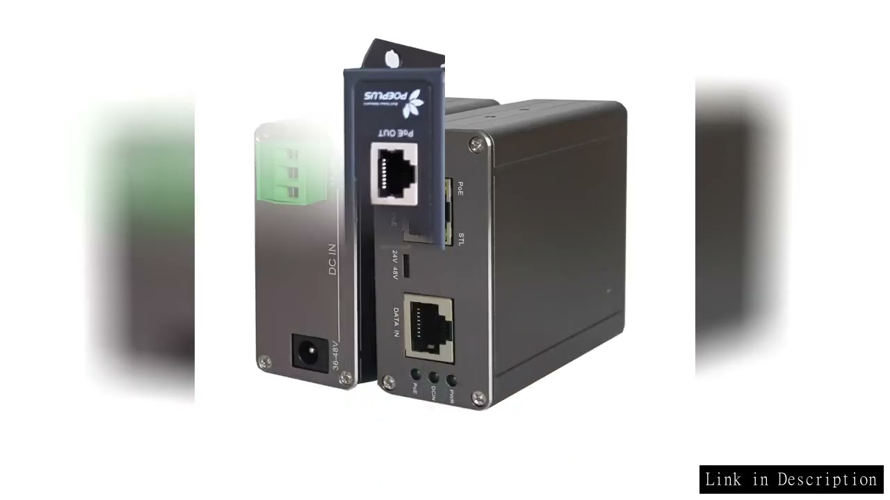Wide Voltage DC Input Industrial 90w POE Injector DIN RAIL Wall Mounted 802.3BT