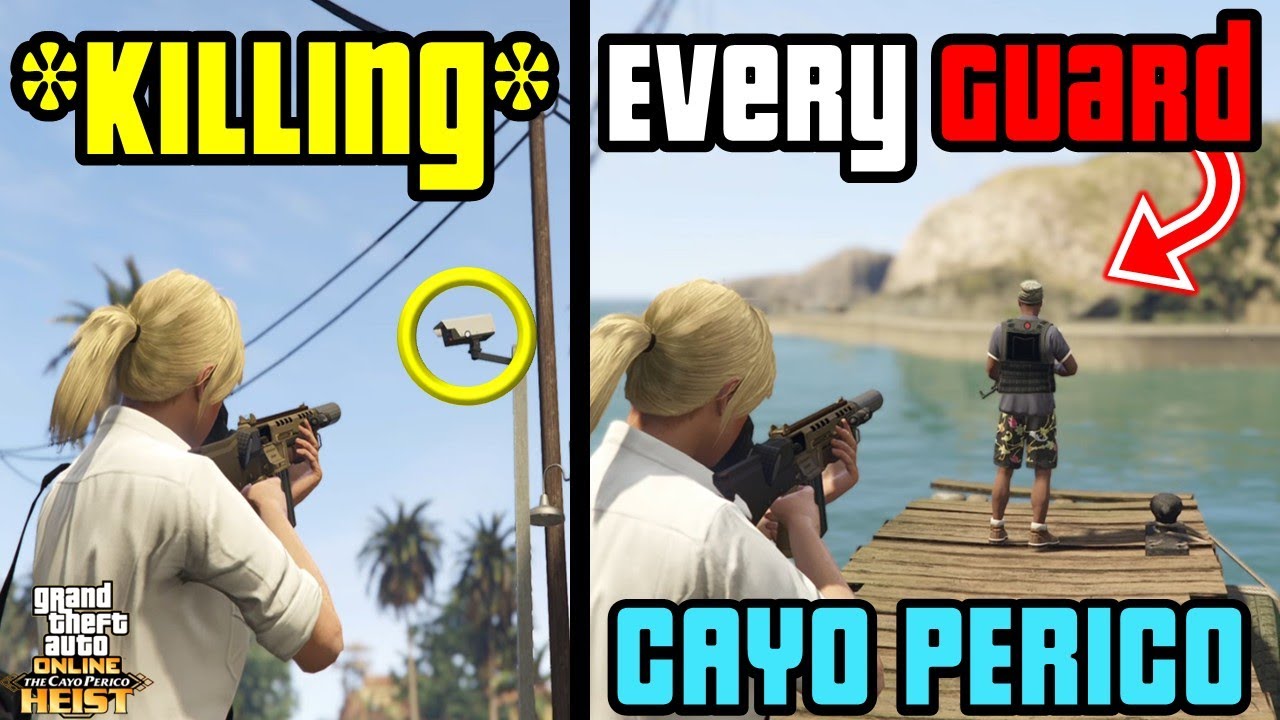 How to Kill Every Guard on Cayo Perico (Main Dock & Compound) - GTA 5 Online, Stealth, Solo Guide