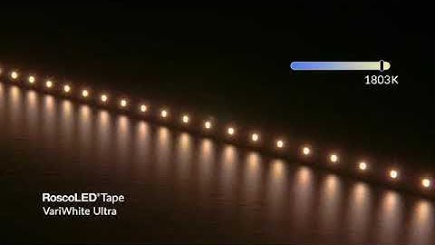 Friday Video 68:  RoscoLED Tape VariWhite Ultra Color Temp Range