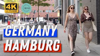 Walking Tour Hamburg - Germany (4K) Summer City Walk