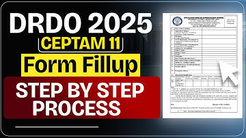 DRDO CEPTAM 11 2025 Online Form Fill Up | Step by Step Process | Full Application Guide