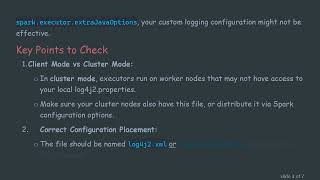 How to Configure log4j2.properties for Apache Spark 4.0 Logging