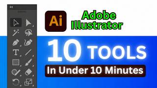 Part 3 - 10 Adobe Illustrator Tools in 7 Minutes | Adobe Illustrator in Hindi 2026 | Tutorial Rays