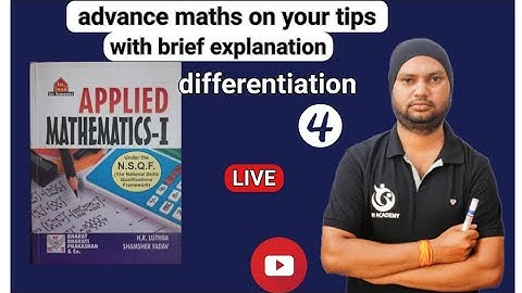 Differentiation Part-4 || Applied Maths-1 || By Kr Sir