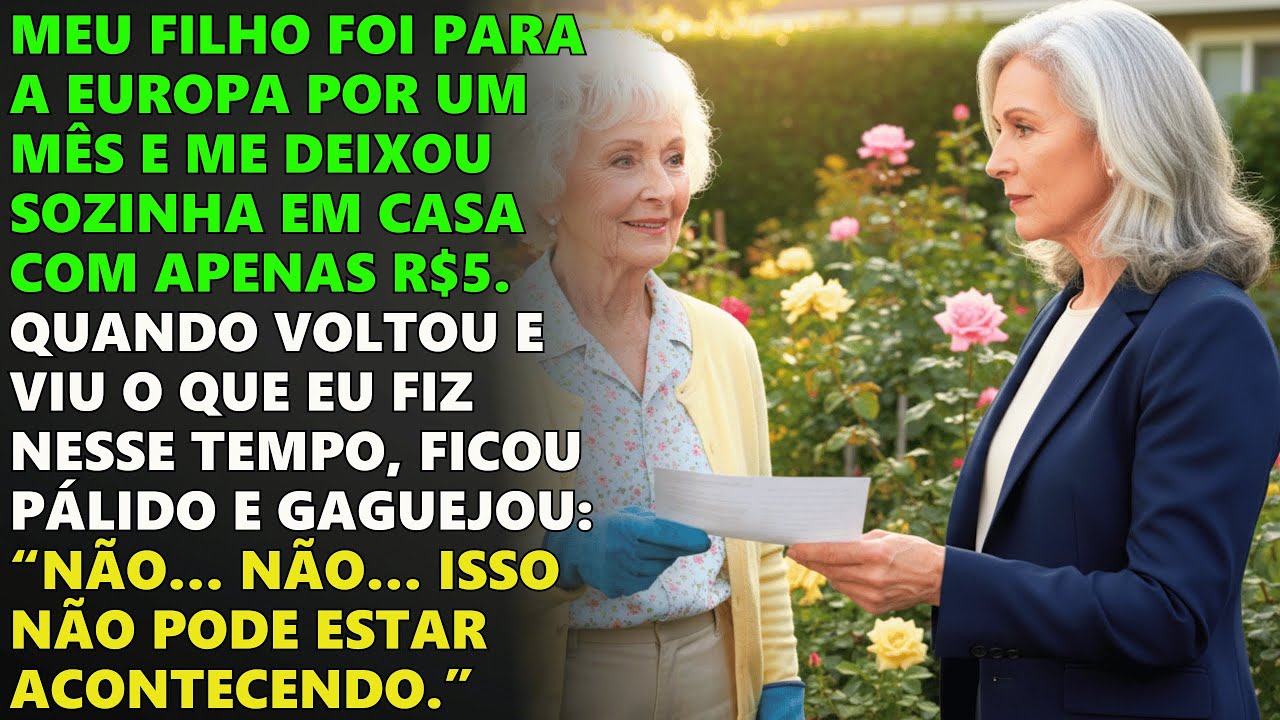 Meu filho foi pra Europa e me deixou sem nada… mas eu descobri o empréstimo na MINHA casa