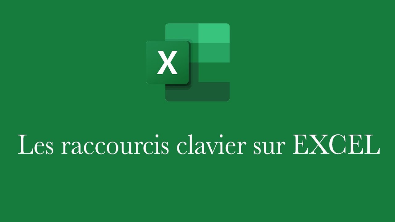 Raccourcis clavier EXCEL - YouTube