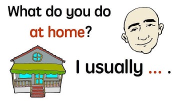 At Home | Everyday Actions | English Speaking Practice | Mark Kulek - ESL