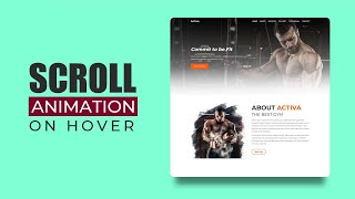 Scroll Image Animation on Hover | CSS Animation Tutorial