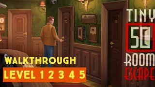 50 Tiny Room Escape Level 1 2 3 4 5 Walkthrough All Cards (Kiary Games)