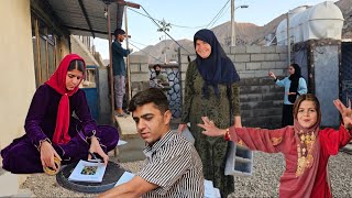 🌅 Baro Family Documentary: Samira’s Breakfast, Amin’s Goodbye & Goli Helps Afshin Build the Wall 🧱❤️