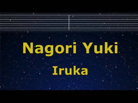Karaoke Nagori Yuki   Iruka No Guide Melody Instrumental Lyric Romanized