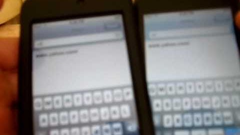 Speed test for ipod touch 1g & 2g