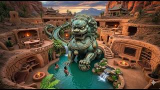 Build Swimming Pool Water Slide Crocodile Around The Secret Underground House