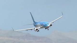 Amazing landing !! Airport Madeira !! Crosswind difficulties !! Tuifly incident to landing !!