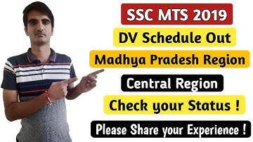 SSC MTS 2019 Document Verification Dates in ER & MPR , Get Ready with your Documents