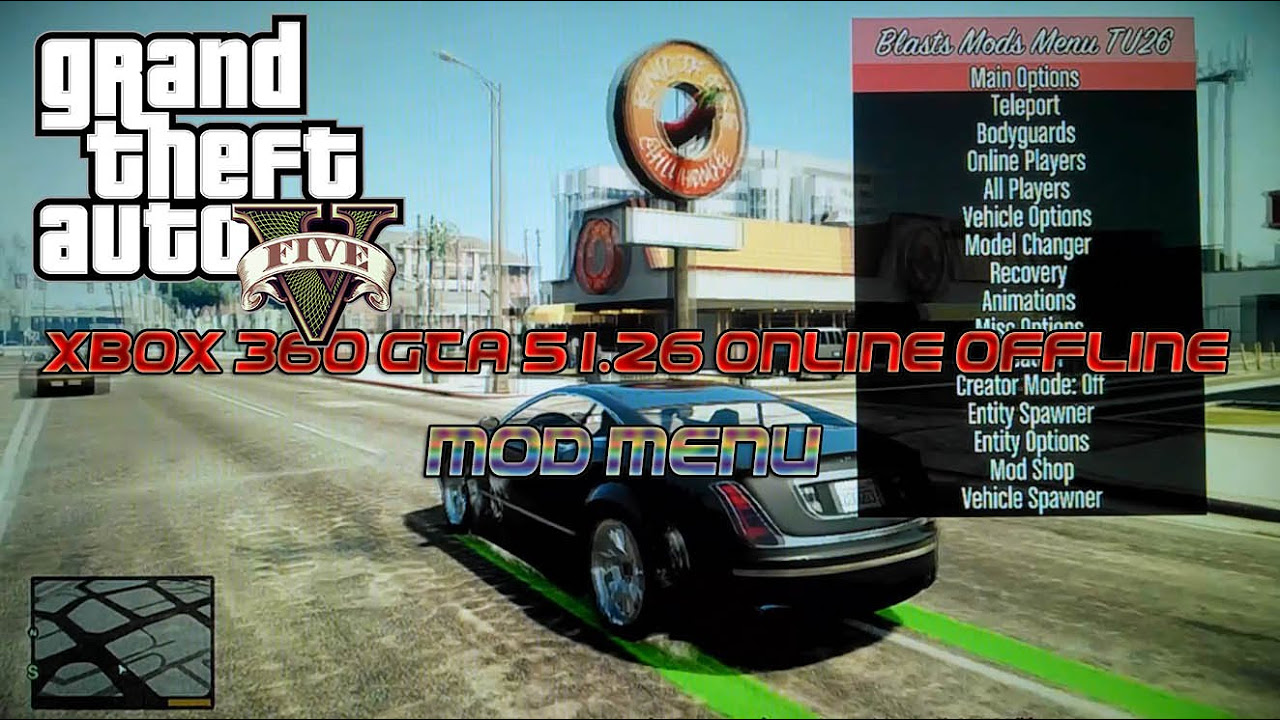 Xbox 360 GTA 5 1.26 Online/Offline Mod Menu 