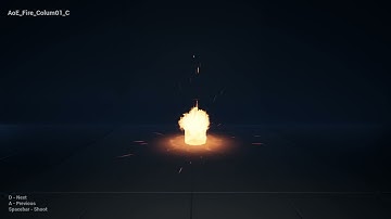AoE attack done in Unreal Engine 5 with Niagara