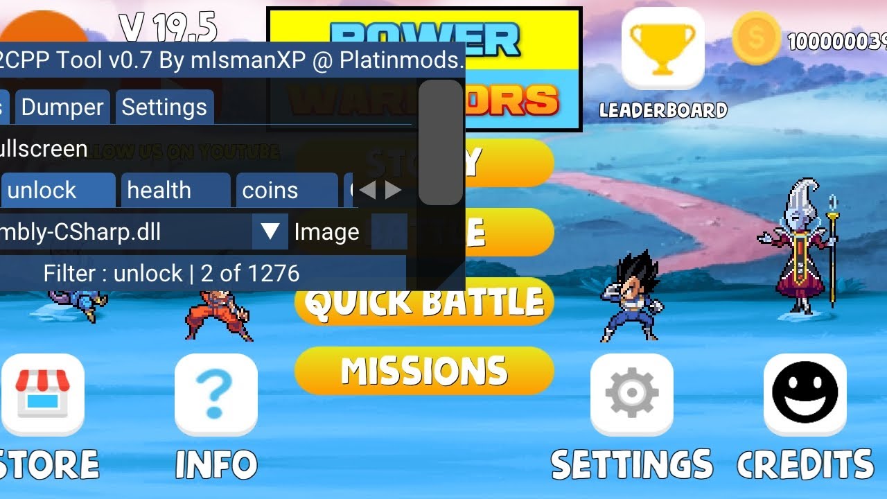 Power warriors mod 32bits 64bits 19.5  【coins ilimitados ki ilimitado invisible   ATTACK】 ilimitados