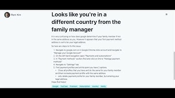 How to fix Youtube Family Premium - Looks like you