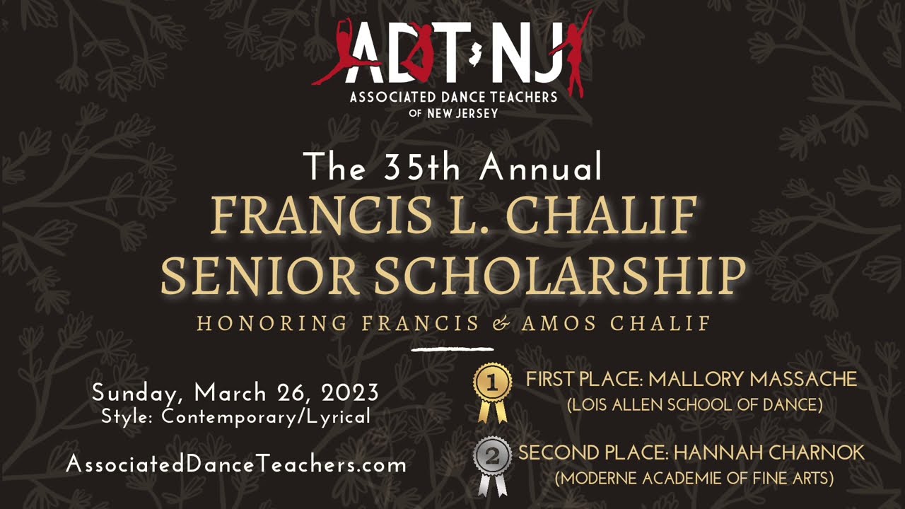 2023 Francis L Chalif Senior Scholarship