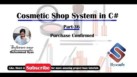 Cosmetic Shop System Part 36 Purchase Confirmed  in C# C Sharp
