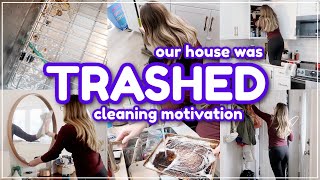 DEEP CLEANING MY DIRTY HOUSE 😱 Cleaning Motivation Clean With Me 2024 / Clean Declutter &amp; Organize