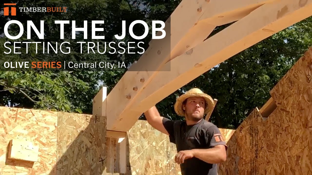 Timberbuilt Olive Timber Frame | Timberbuilt Olive Job Site - Central City, Iowa - YouTube