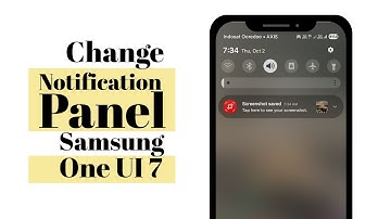 How to Change Notification Panel on Samsung One UI 7 Back to Classic Style