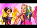 Банты из лент для Барби и игрушек - Видео игры прически для девочек - Школа стилиста