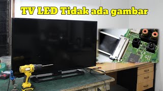 cara memperbaiki tv led sharp aquos ada suara tidak ada gambar