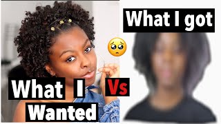 I TRIED COPYING ONLYONEJESS CURLY HAIRSTYLE ON MY KINKY HAIR. it didn't end well 