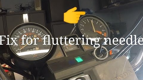 84 Shadow 500 Jumping Tachometer Needle Fix.