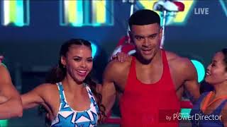 Wes Nelson and Vanessa Bauer skating in Dancing on Ice: Final (10/3/19)