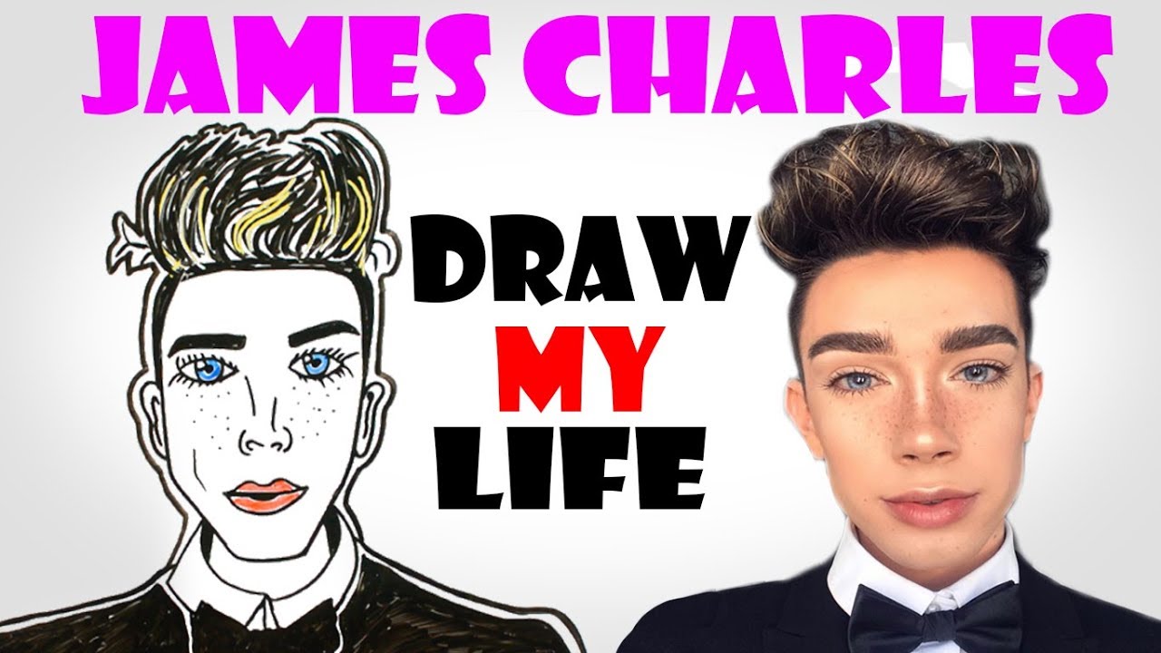 Images Of James Charles Cartoon Drawing