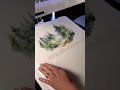 Watercolor-Style Forest Hoodie Made with SupaDTF