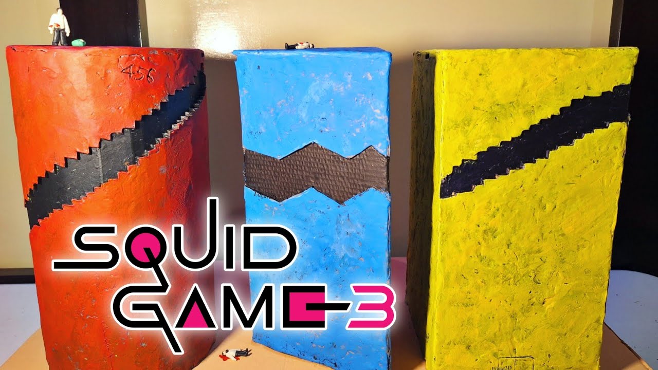 DIORAMA MINIATURA de EL JUEGO DEL CALAMAR 3 en las ALTURAS 🦑