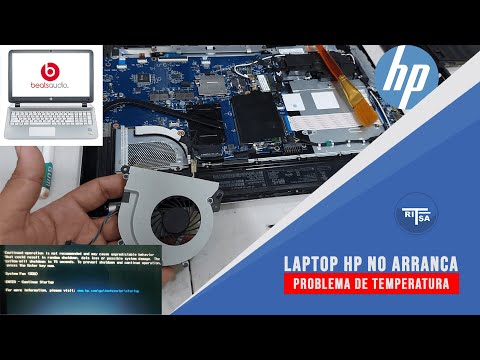 HP QCWB335 pc portátil no arranca "problemas de temperatura" 🔥 Reparación de COOLER ❄️