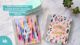 How to Customize your Planner without Uncoiling it! Erin Condren LifePlanner Frankenplanning Update!