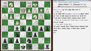 Blitz chess postmortem #865: Benko's opening