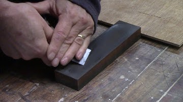 Sharpening my 2" Chisel on an Oil Stone