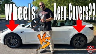 Tesla Aero vs Wheels - Instantly Change the Look of Your Tesla Model 3! - Tesla Model 3 Aero Wheels!