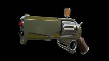 Sci-Fi Gun Modelling Blender 2.8 Modeling