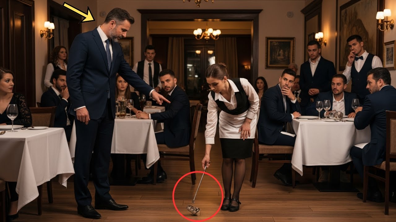 „Ia asta de pe jos acum, chelneriță”, a spus el — minute mai târziu, toți au rămas șocați.