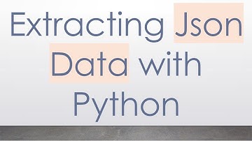 Extracting Json Data with Python