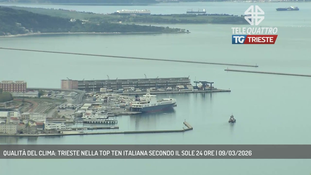 QUALITÀ DEL CLIMA: TRIESTE NELLA TOP TEN ITALIANA SECONDO IL SOLE 24 ORE | 09/03/2026