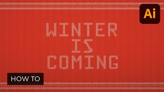 Create a Christmas, Knitted Text Effect in Adobe Illustrator screenshot 3